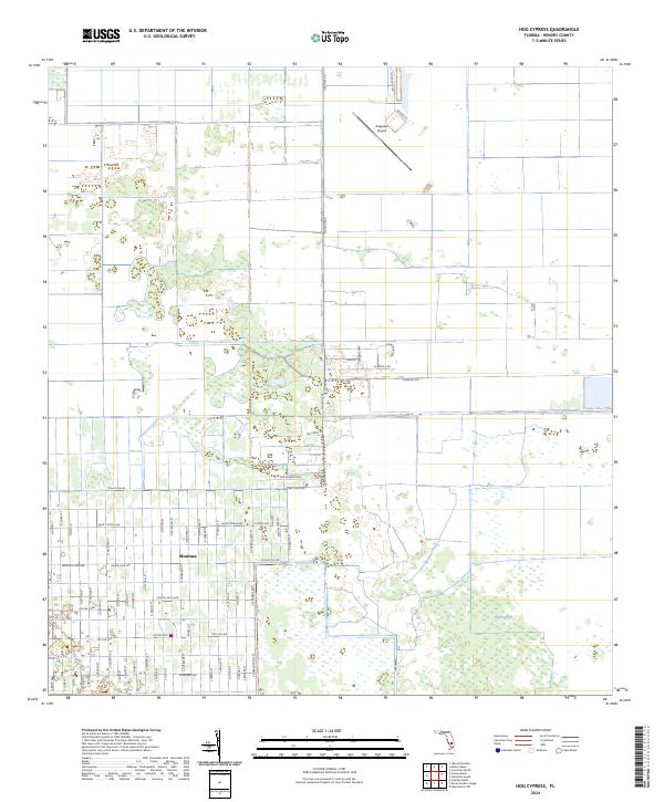Hog Cypress topographic map thumbnail