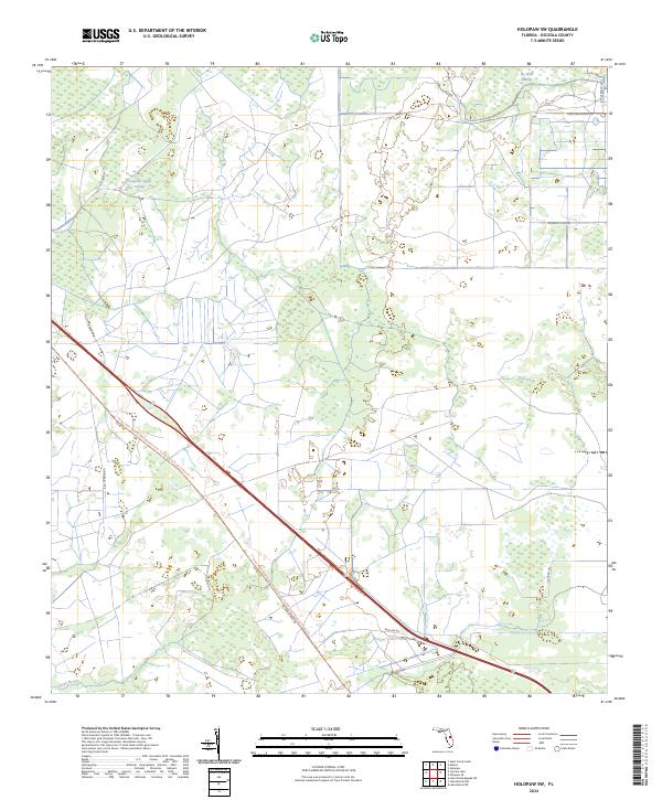 Holopaw SW topographic map thumbnail