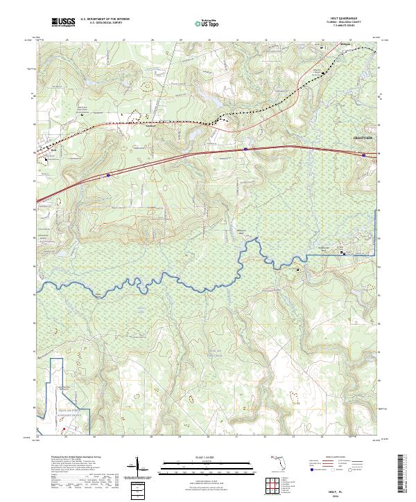 Holt topographic map thumbnail
