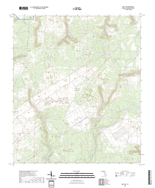 Holt SW topographic map thumbnail