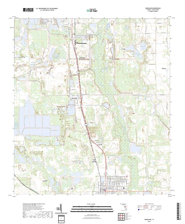 Homeland topographic map thumbnail