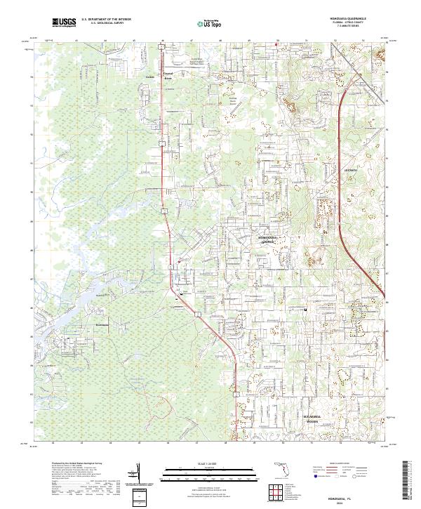 Homosassa topographic map thumbnail