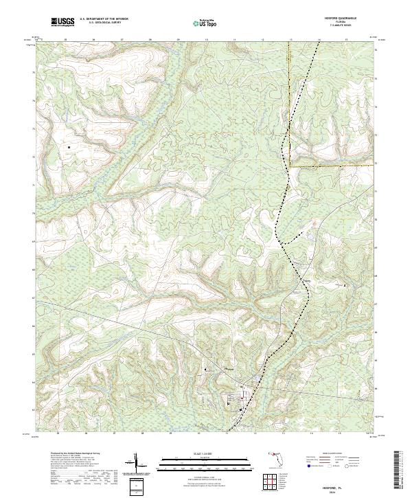 Hosford topographic map thumbnail