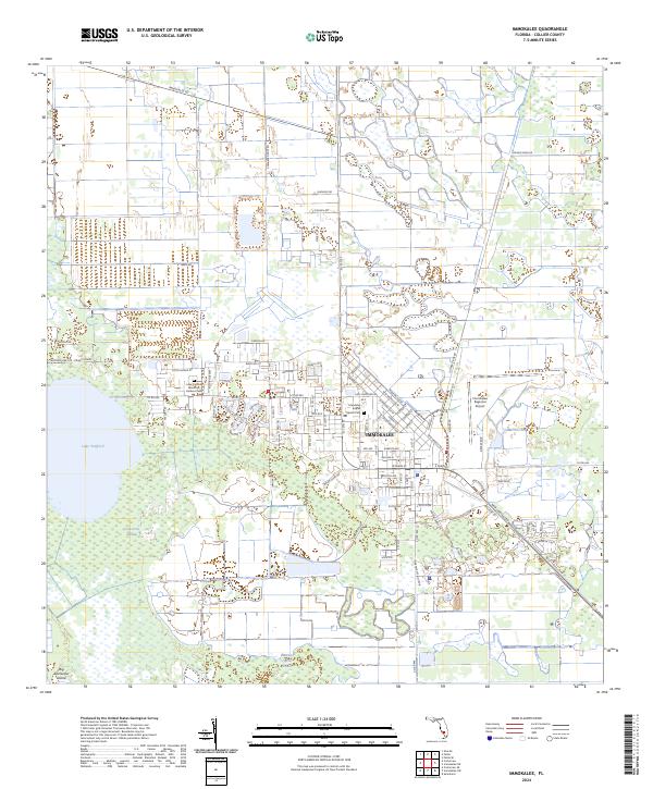 Immokalee topographic map thumbnail