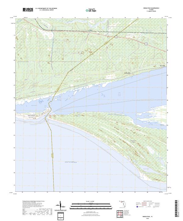 Indian Pass 2024 topographic map thumbnail