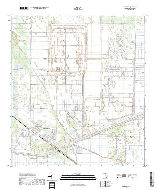 Indiantown topographic map thumbnail