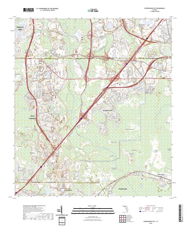 Intercession City topographic map thumbnail