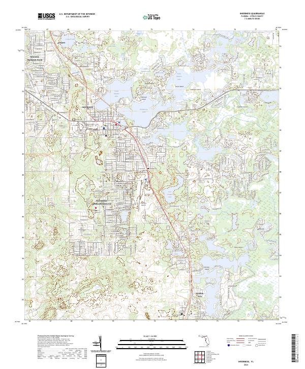 Inverness topographic map thumbnail