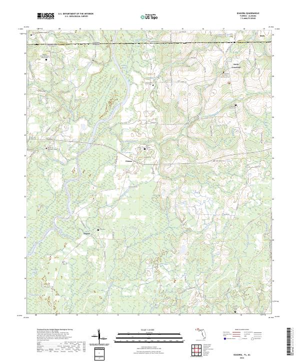Izagora topographic map thumbnail