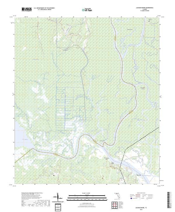 Jackson River topographic map thumbnail