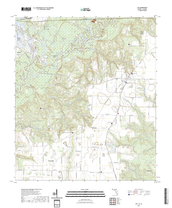 Jay topographic map thumbnail