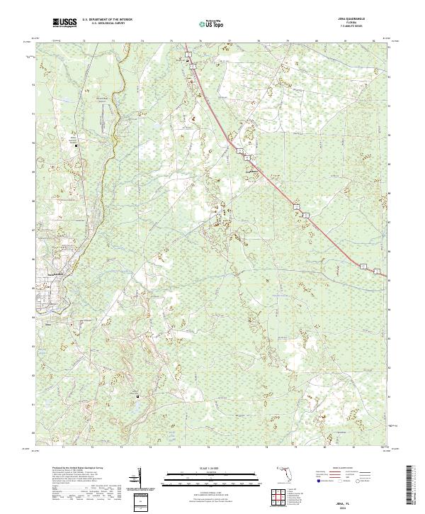 Jena topographic map thumbnail
