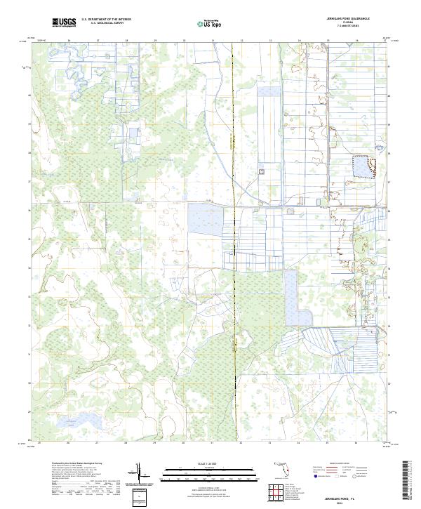 Jernigans Pond topographic map thumbnail