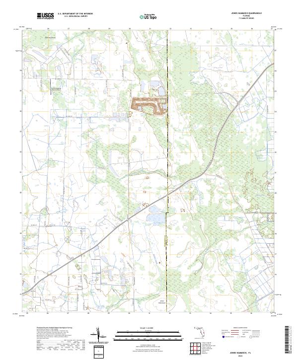 Jones Hammock topographic map thumbnail