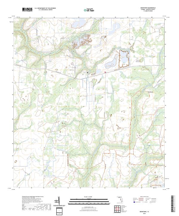 Keentown topographic map thumbnail