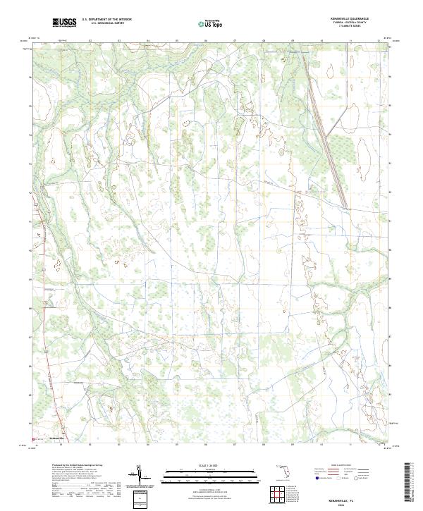 Kenansville topographic map thumbnail
