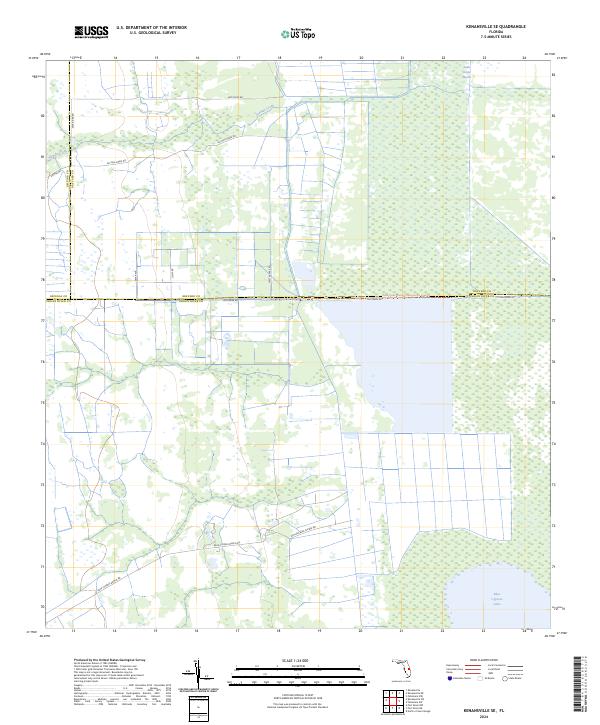 Kenansville SE topographic map thumbnail