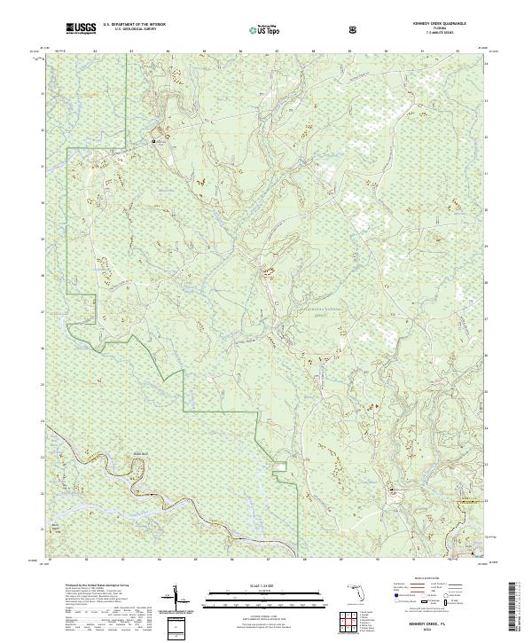 Kennedy Creek topographic map thumbnail