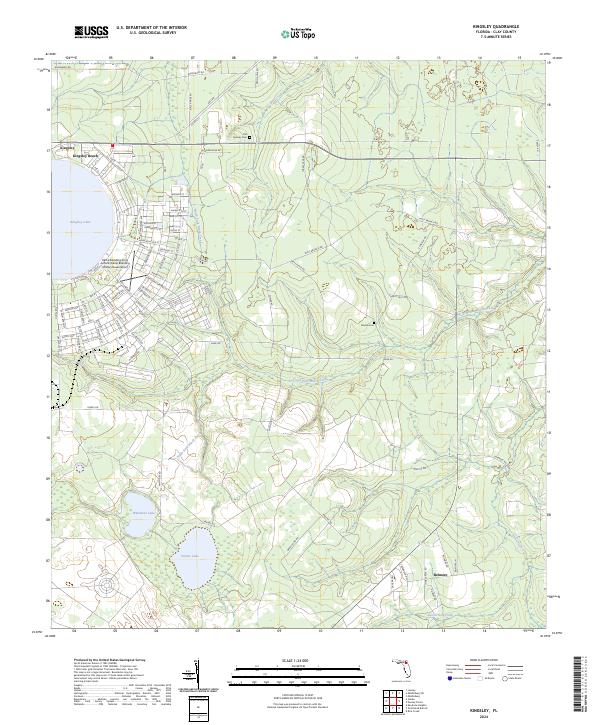 Kingsley topographic map thumbnail