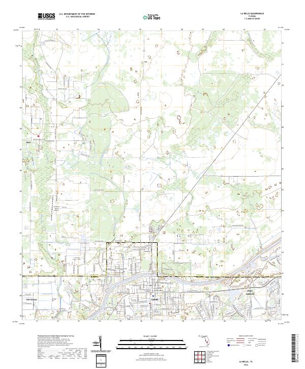La Belle topographic map thumbnail