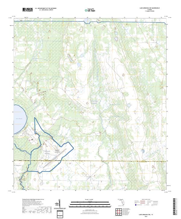 Lake Arbuckle NE topographic map thumbnail