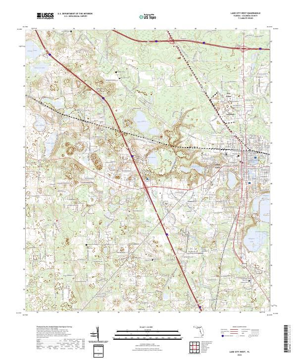 Lake City West topographic map thumbnail