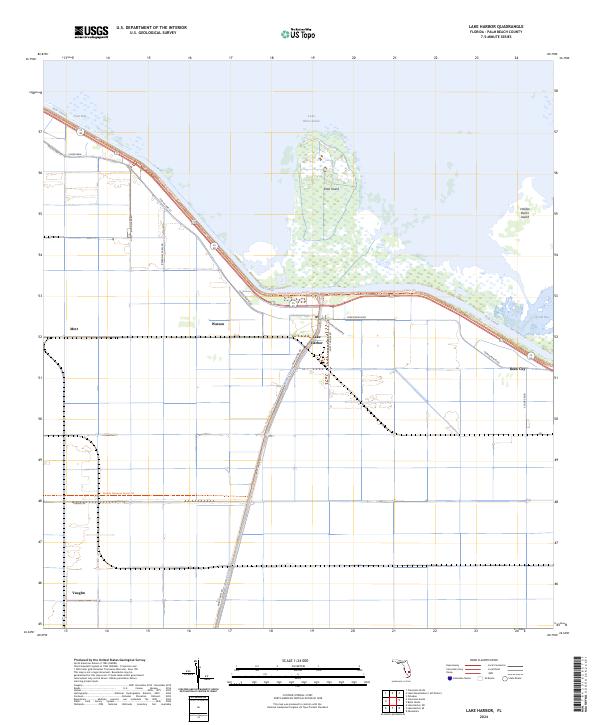 Lake Harbor topographic map thumbnail