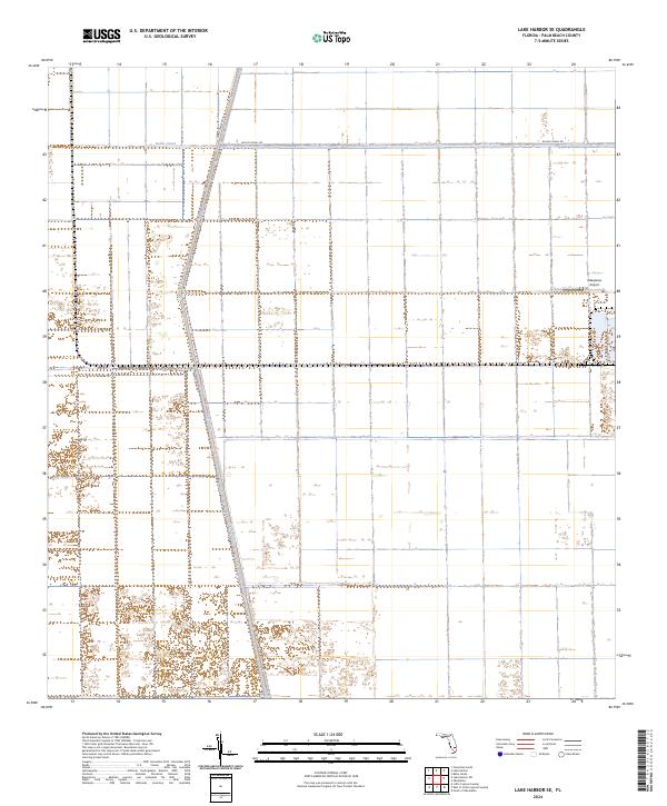 Lake Harbor SE topographic map thumbnail