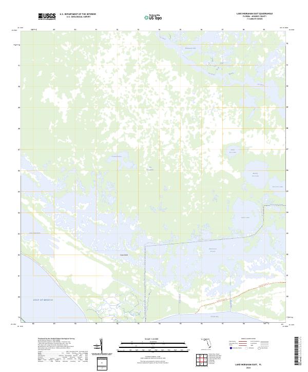 Lake Ingraham East 2024 topographic map thumbnail