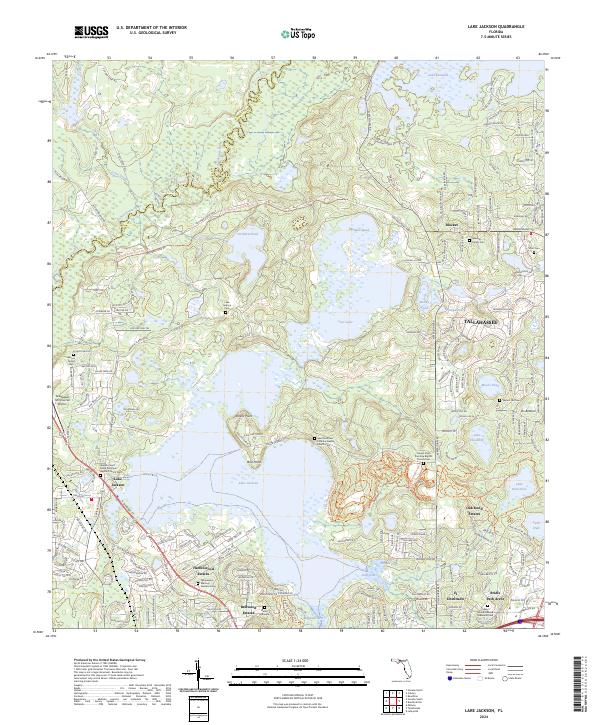 Lake Jackson topographic map thumbnail