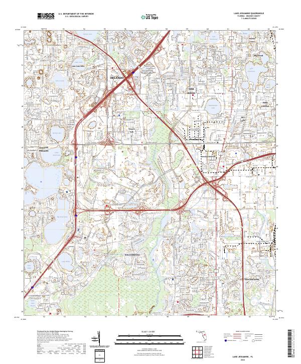 Lake Jessamine topographic map thumbnail
