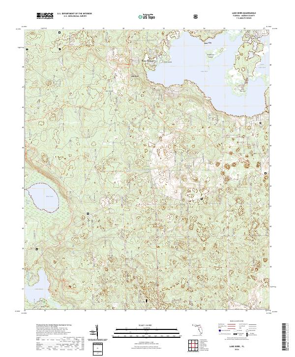 Lake Kerr topographic map thumbnail