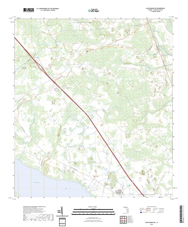 Lake Marian NE topographic map thumbnail
