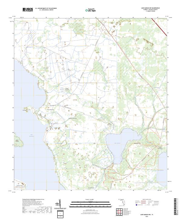 Lake Marian NW topographic map thumbnail