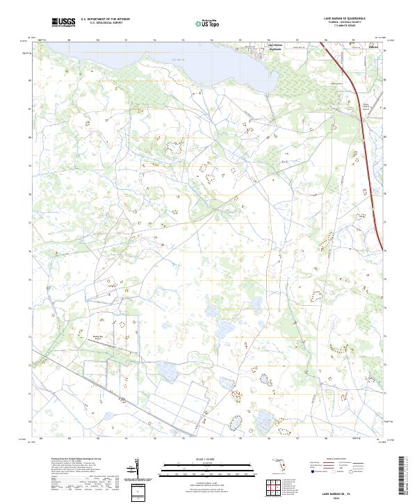Lake Marian SE topographic map thumbnail