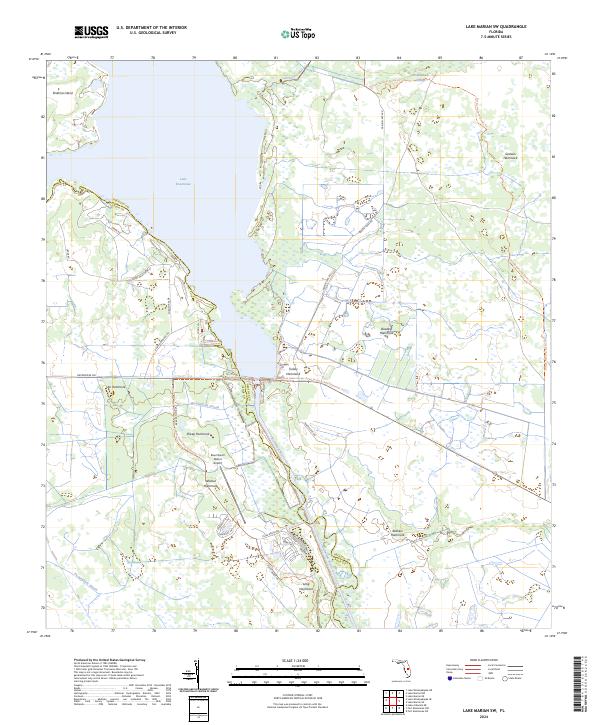 Lake Marian SW topographic map thumbnail