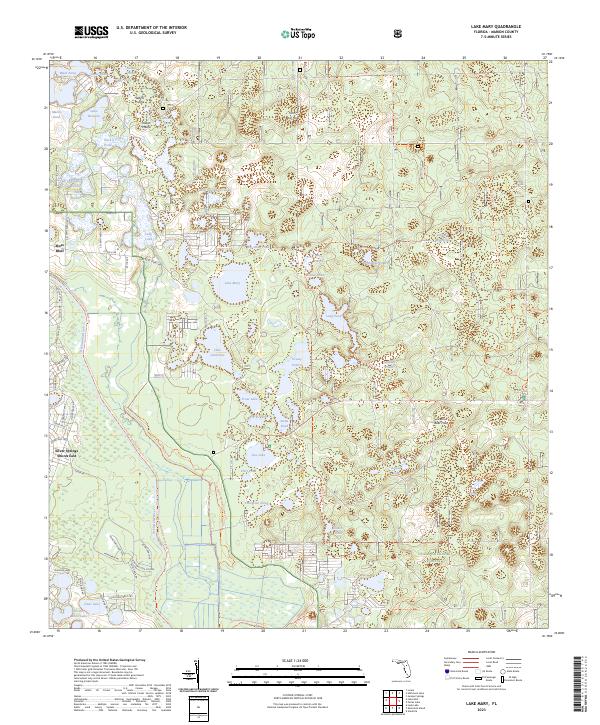 Lake Mary 2023 topographic map thumbnail