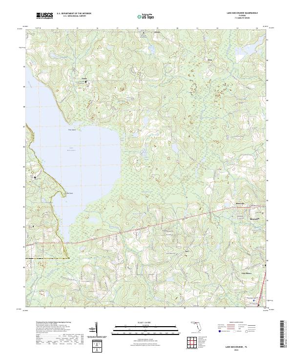 Lake Miccosukee topographic map thumbnail