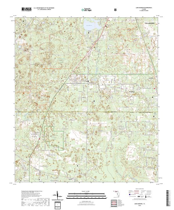 Lake Munson topographic map thumbnail