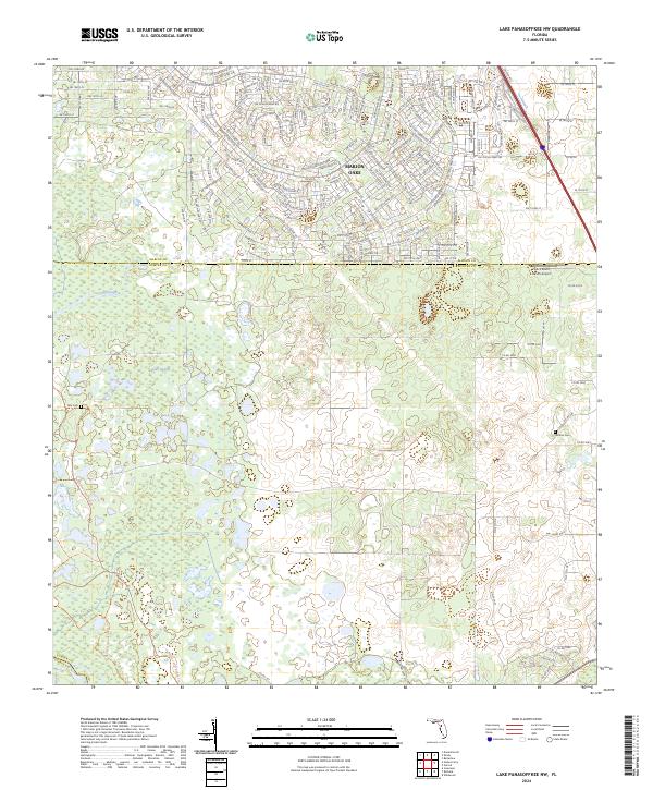 Lake Panasoffkee NW topographic map thumbnail