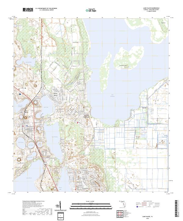 Lake Placid topographic map thumbnail