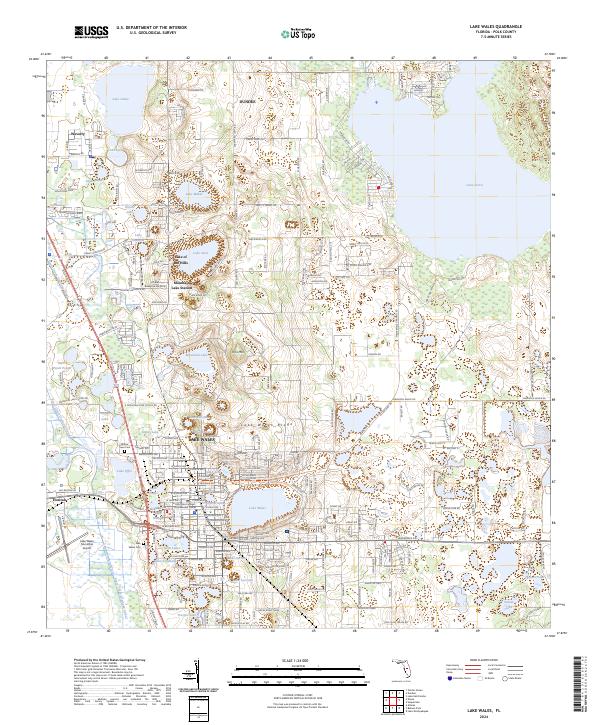 Lake Wales topographic map thumbnail