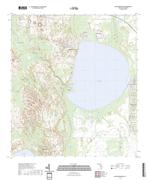 Lake Weohyakapka topographic map thumbnail