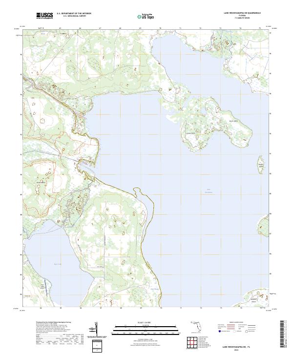 Lake Weohyakapka NE topographic map thumbnail