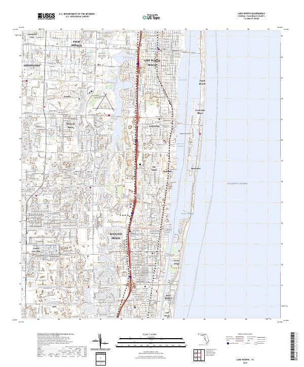 Lake Worth topographic map thumbnail