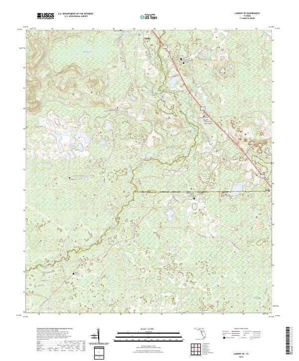 Lamont SE topographic map thumbnail