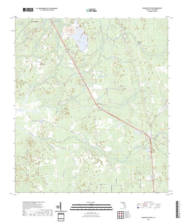 Lebanon Station topographic map thumbnail