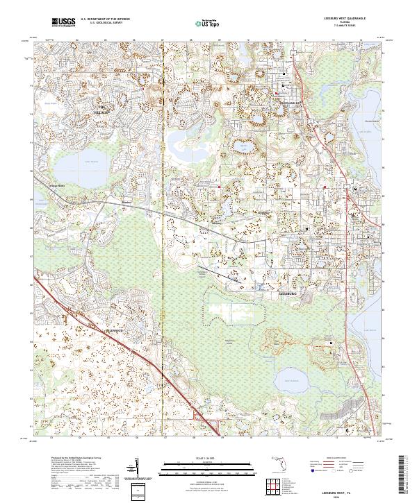 Leesburg West topographic map thumbnail