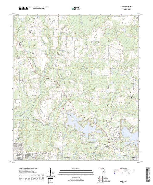 Liberty topographic map thumbnail