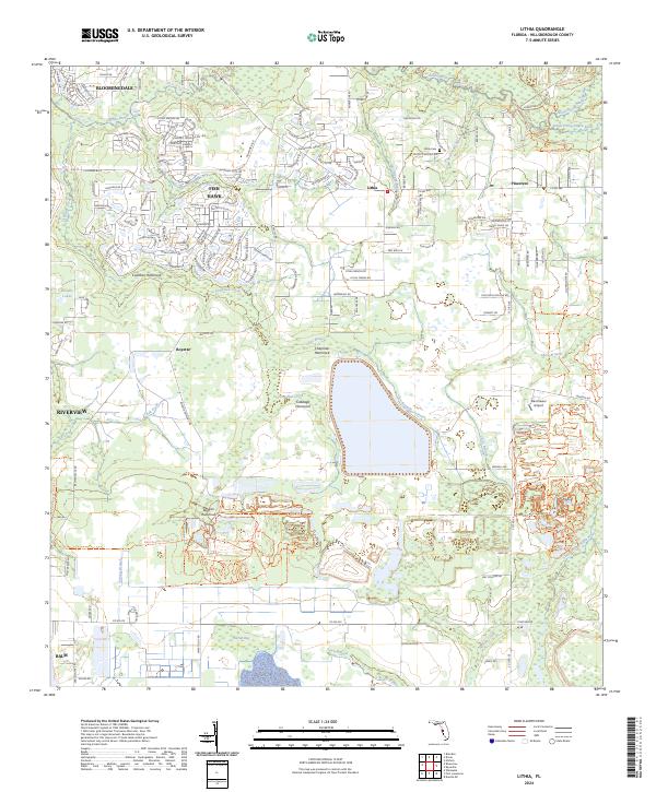 Lithia topographic map thumbnail